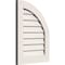 Ekena Millwork Quarter Round Top Right Non-Functional, PVC Gable Vent w/ 1" x 4" Flat Trim Frame, 06"W x 22"H GVPQR06X2201DUN - alternate 3